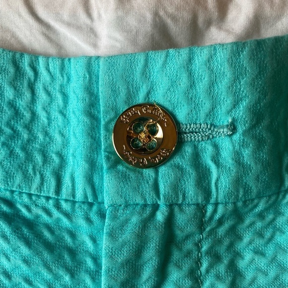 LILLY PULITZER 100% Cotton Blue 5” Callahan Shorts, Size 00 - Picture 2 of 9